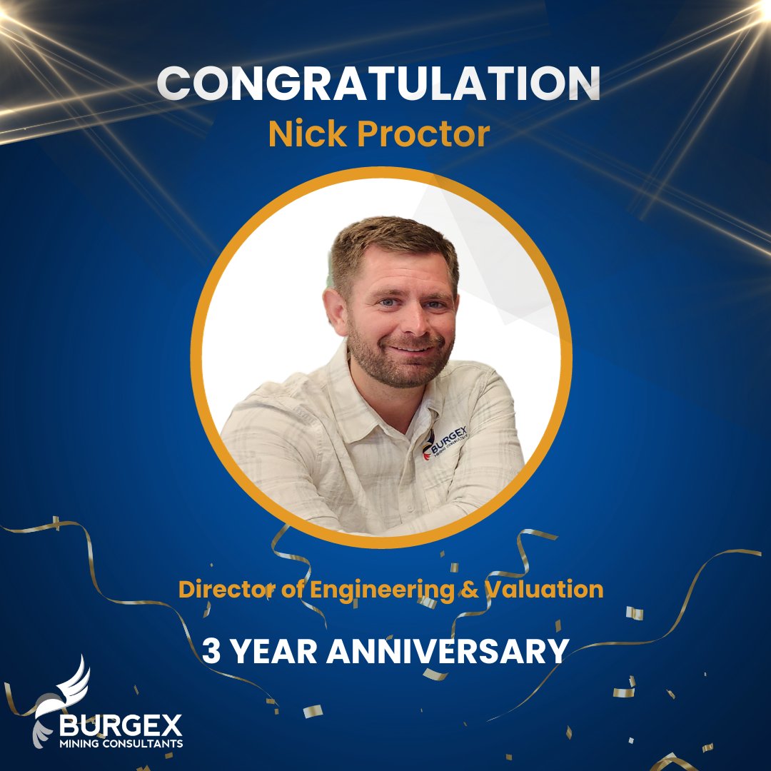 MineConsulting's tweet photo. A big congratulations to Nick Proctor on his third anniversary! We love having Nick on the team and appreciate his contributions. Cheers!

#employeepost #workaversary #miningconsultants https://t.co/ES7FN5pgLd
