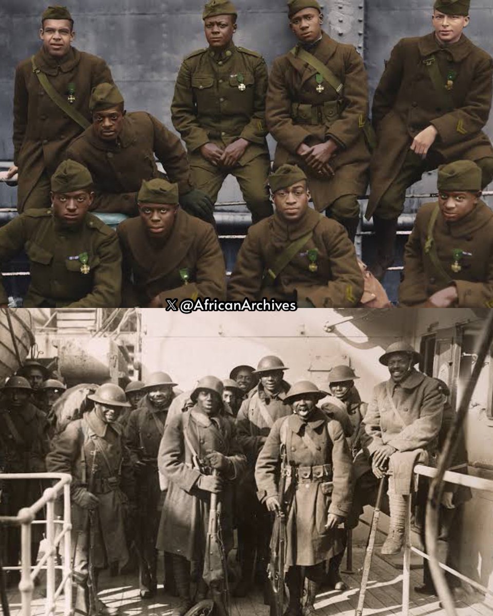 AfricanArchives's tweet photo. On this day in 1940, black Americans were allowed to enter all branches of the US Military Service, when President Franklin D Roosevelt signs Selective Service Act.

One of the most successful military regiments, The Harlem Hellfighters, in WWI was denied their going away parade because they were a black regiment. They were invited after the war due to their valor.