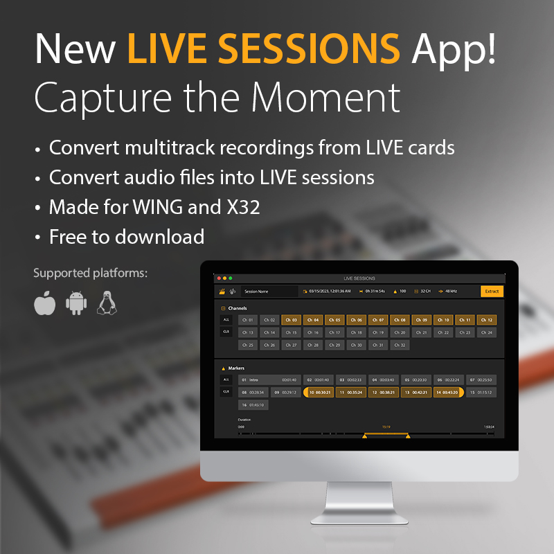 Introducing the Behringer Live Sessions App: a powerful tool for ...