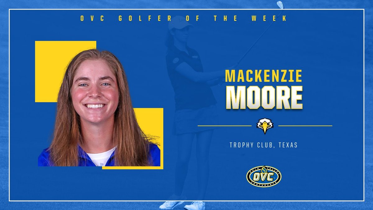 Get out your brooms, <a href="/MSUEaglesMGolf/">MSU Men's Golf</a> &amp; <a href="/MSUEaglesWGolf/">MSU Women's Golf</a>!🧹

<a href="/NPiazzagolf/">Nolan Piazza</a> &amp; <a href="/Attack23Mack/">MacKenzie Moore</a> have been named <a href="/OVCSports/">Ohio Valley Conference</a> Golfer of the Week, as they led both programs in their respective tournaments this week. 

Story: bit.ly/3LnCPgw

#SoarHigher | #OVCIt