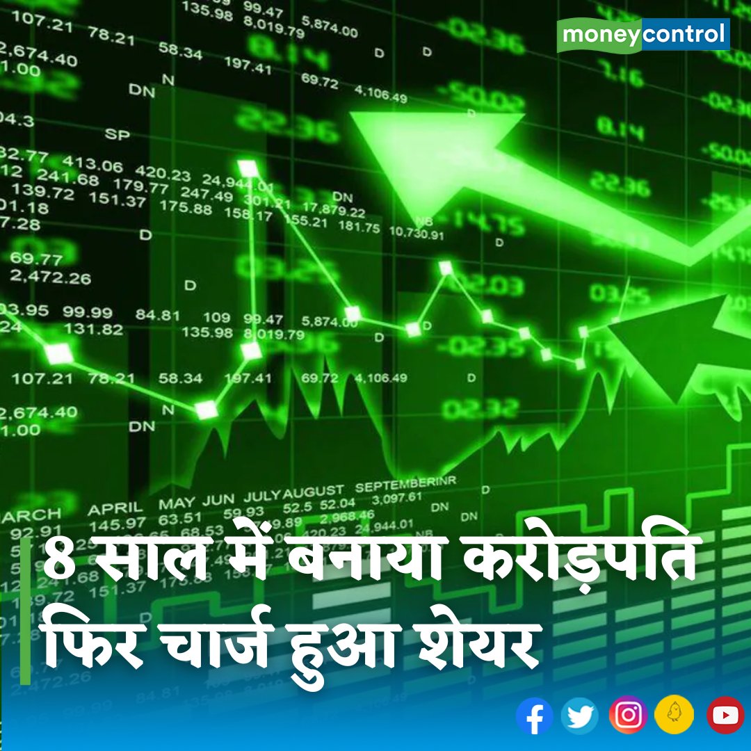 MoneycontrolH's tweet photo. #MarketsWithMC: इस शेयर ने महज 8 साल में एक लाख के निवेश पर करोड़पति बना दिया। वहीं एक साल में निवेश को ढाई गुना से अधिक बढ़ा दिया। एक्सपर्ट्स के मुताबिक अभी यह 46% उछल सकता है। आपके पास है
https://t.co/BpXNGuLFo5
#killpest #MultiBagger #StockMarketindia #sharemarket https://t.co/Ul96wVqyfW