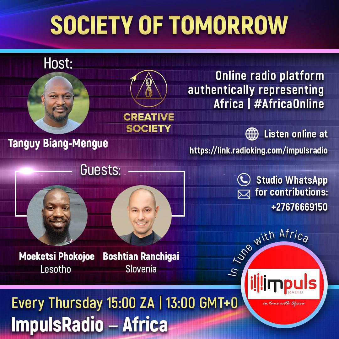 🌍 #Africa #media #radio 
 
🎙 Join our weekly Radio Podcasts ”Society of tomorrow” about the Creative Society project 
 
on ImpulsRadio - Africa @RadioKingFR
 
⏰ Today and Every #Thursday 15:00 ZA | 13:00 GMT0 
 
✅ TODAY'S TOPIC: 
#Climate statistics for a week. Do we still