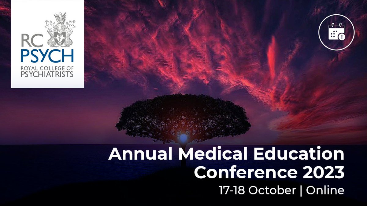 Have you registered for the RCPsych Annual Medical Education Conference 2023? We have a fantastic line up of speakers and talks across both days. 

View the full programme and register: bit.ly/MedEd2023    
#PsychMedEd