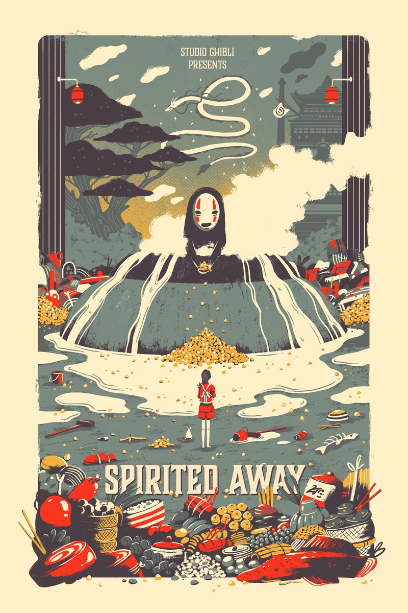 Oh…I thought I did announce it here, my bad folks…blame #Starfield for that.

This noon EST, Spirited Away Variant will be available for everyone. 5 colors screenprint - Edition of 75 🍙🍜

#spiritedaway #print #limited