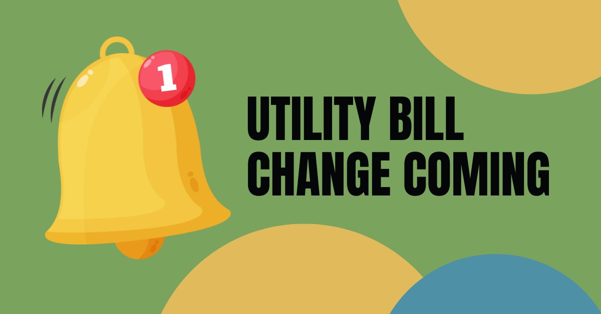 Utility billing periods are changing to line up with the end of each month.

The Aug. 16-31, 2023 bill was sent in early September. The September bill, from Sept. 1-30, will go out in early October 2023.
#peaceriver