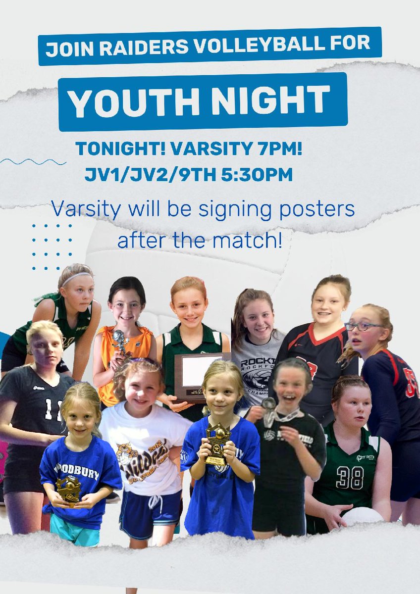 HudsonRaidersVolleyball (@hudsonvball) on Twitter photo Tonight is YOUTH NIGHT and Eau Claire Memorial (#13 MAXPREPS #10 WVCA) visits <a href="/hudsonvball/">HudsonRaidersVolleyball</a> for a Big Rivers Conference showdown. RAIDER NATION bring the ENERGY! #allornothing <a href="/HudHS_Athletics/">Hudson Activities</a> <a href="/HudsonSchoolsWI/">Hudson Schools</a> <a href="/HudWiBroadcasts/">Hudson Broadcasting</a> Tonight is YOUTH NIGHT and Eau Claire Memorial (#13 MAXPREPS #10 WVCA) visits <a href="/hudsonvball/">HudsonRaidersVolleyball</a> for a Big Rivers Conference showdown. RAIDER NATION bring the ENERGY! #allornothing <a href="/HudHS_Athletics/">Hudson Activities</a> <a href="/HudsonSchoolsWI/">Hudson Schools</a> <a href="/HudWiBroadcasts/">Hudson Broadcasting</a>