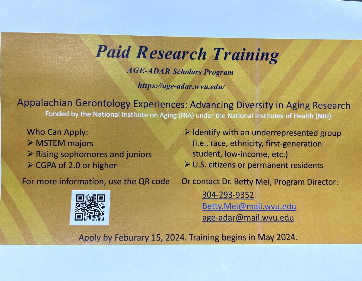 Looking for a paid internship? I’m at the STEM Career Fair today at the Rec Center from 10-3.