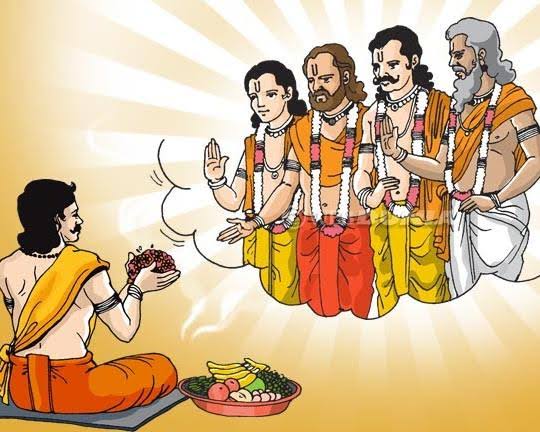 drumbeatsofeden's tweet photo. 5. Sapińd́ana offerings to all ancestors like in #PitruPaksh
6. Párvańa on certain days like #Amavas or #newmoon night
7. Gosht́hi for an assembly of learned people
8. Śhuddhi to purify after some defilement
9. Karmánga observed at birth, mundan etc... https://t.co/DxdcN3Op4S