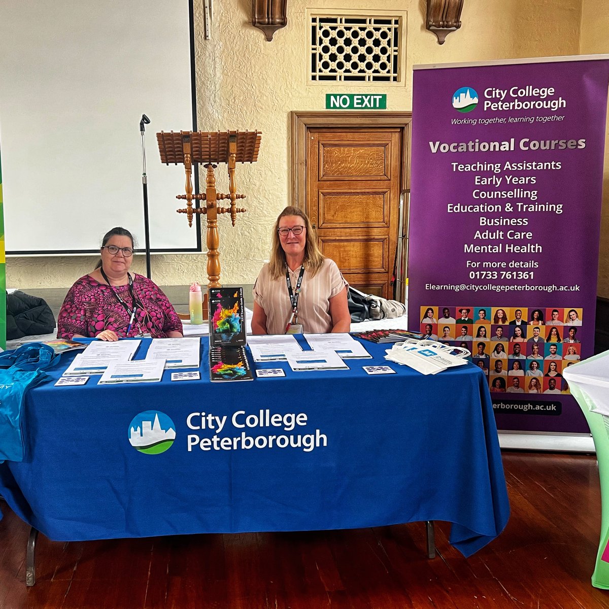 We attended a busy Care Fair at the Town Hall in #Peterborough today, and it was great to speak to our Employment Minister Guy Opperman, about the #healthcare courses we have to offer and how we can help train people to help them find #employment.
<a href="/DWPgovuk/">Department for Work and Pensions</a>