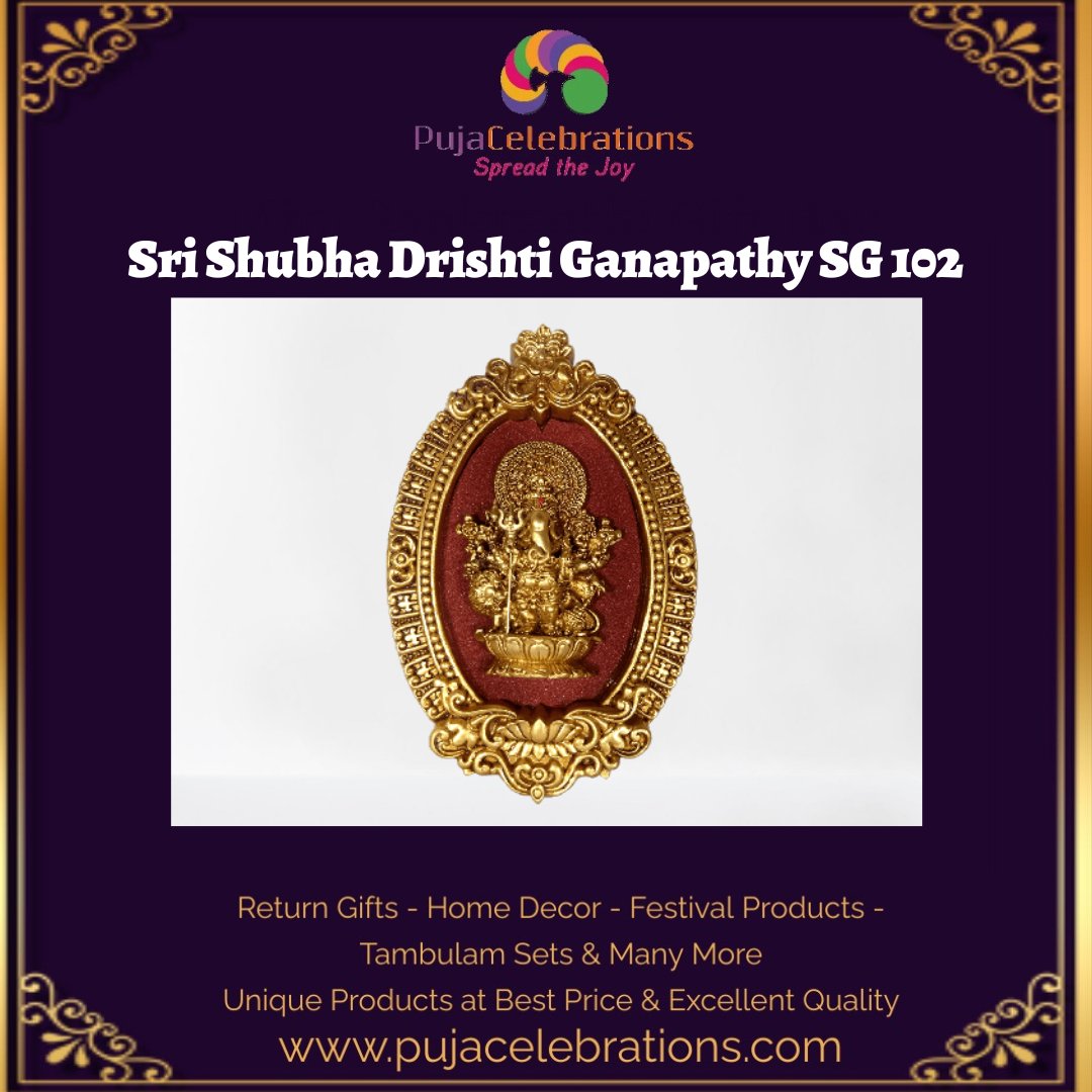 pujacelebration's tweet photo. Sri Shubha Drishti Ganapathy SG 102
Shop online: https://t.co/dYMz2txmIH
Call @ +91- 9344902485 / 9087270009
Subscribe to our YouTube channel : https://t.co/uTM9nMxzaU
#pujacelebrations #festival #ganeshpuja#vinayakchathurthi https://t.co/sJBNOGF426