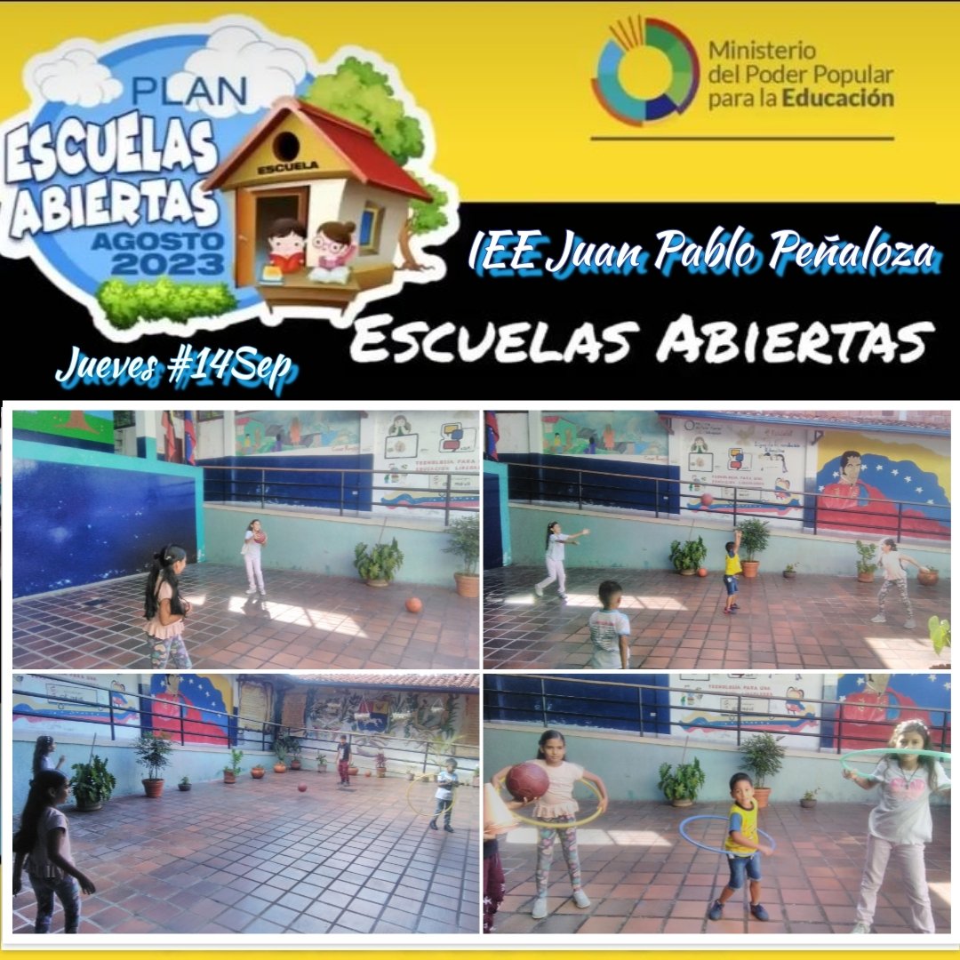 IEE Juan Pablo Peñaloza (@ieejuanpablop) on Twitter photo Seguimos en el 4to día en el <a href="/IEEJuanPabloP/">IEE Juan Pablo Peñaloza</a> este 📅 Miércoles #13Sep con Plan Escuelas Abiertas 💒 en la Sede de nuestro Instituto🏘️
🕣 8:30 AM.
👉👈
🎉🥳
<a href="/Berzabethg1/">Berzabethgandicaoficial</a> <a href="/_LaAvanzadora/">Yelitze Santaella</a> <a href="/NicolasMaduro/">Nicolás Maduro</a> <a href="/CDCETachira/">CDCE Táchira</a> <a href="/info_mppe/">INFO MPPE</a> <a href="/Div_Ini_Pri_Esp/">Divi. de Niños y Niñas ZET</a> <a href="/EeTachira/">Especial Tachira</a> <a href="/especialmppe/">Dir. General de Educ. Especial</a> @MPPEDUCACION Seguimos en el 4to día en el <a href="/IEEJuanPabloP/">IEE Juan Pablo Peñaloza</a> este 📅 Miércoles #13Sep con Plan Escuelas Abiertas 💒 en la Sede de nuestro Instituto🏘️
🕣 8:30 AM.
👉👈
🎉🥳
<a href="/Berzabethg1/">Berzabethgandicaoficial</a> <a href="/_LaAvanzadora/">Yelitze Santaella</a> <a href="/NicolasMaduro/">Nicolás Maduro</a> <a href="/CDCETachira/">CDCE Táchira</a> <a href="/info_mppe/">INFO MPPE</a> <a href="/Div_Ini_Pri_Esp/">Divi. de Niños y Niñas ZET</a> <a href="/EeTachira/">Especial Tachira</a> <a href="/especialmppe/">Dir. General de Educ. Especial</a> @MPPEDUCACION