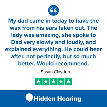 HiddenHearingUK's tweet photo. Our highly trained professionals can remove troublesome ear wax quickly and effectively. Here’s what others have been saying about the service they received. 👇 https://t.co/q9GUSCgjJd