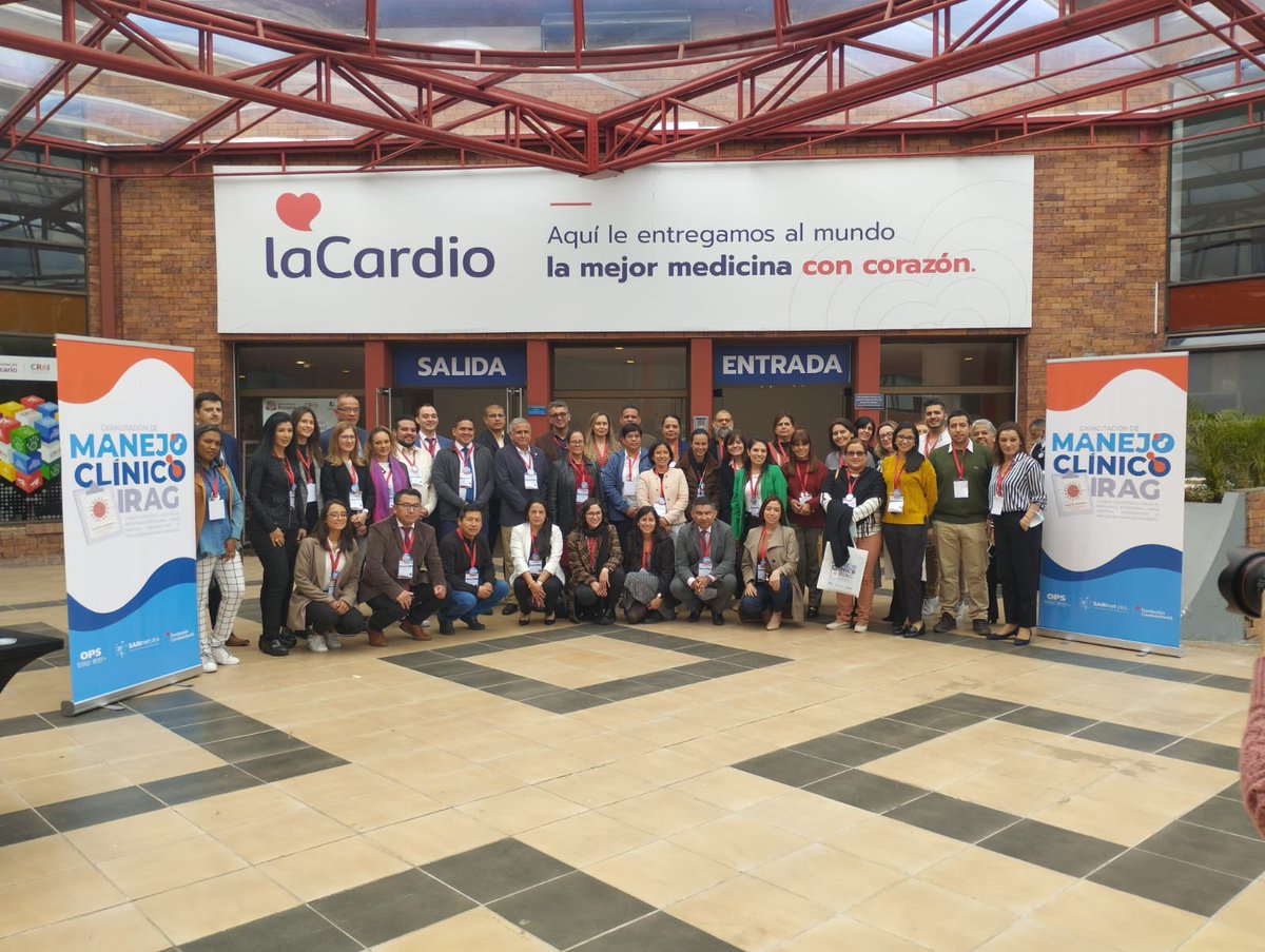 OPSOMS_Col's tweet photo. La Fundación Cardio infantil en Bogotá fue sede del taller de “Capacitación de manejo clínico IRAG, manejo de casos graves de la covid-19, influenza estacional, virus sincitial respiratorio e influenza aviar en humanos” durante los días 12 al 14 de septiembre de 2023. https://t.co/y8Vb1vo8Fq