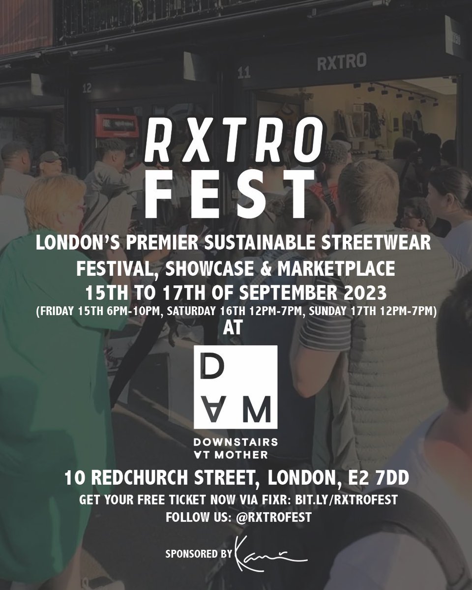 anthonyodogwu's tweet photo. #Londoners Come down to  #RXTROFEST This Weekend and take part in London Fashion Week Streetwear/Sustainability Event https://t.co/IH0acCpIqA