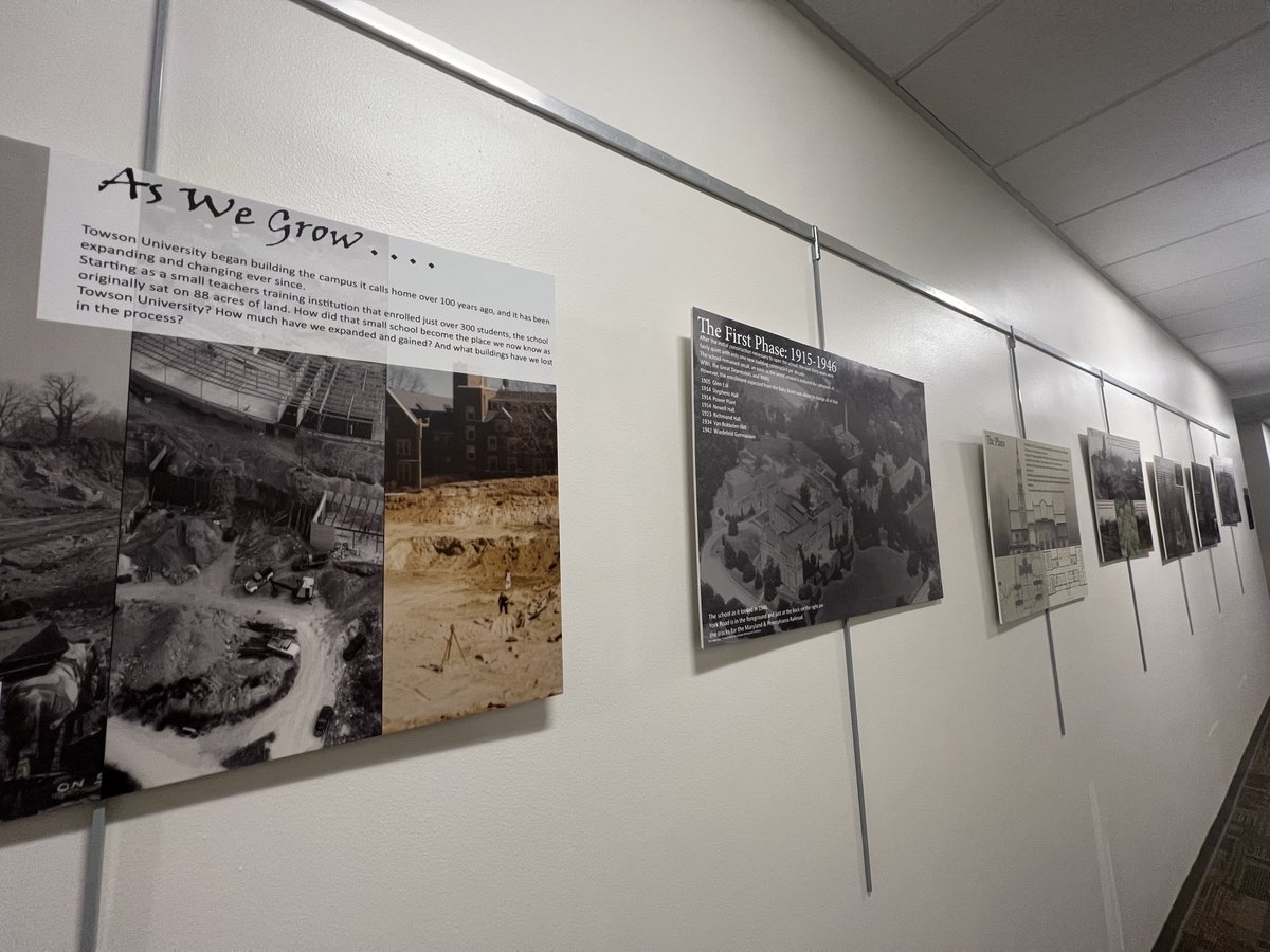 CookLibraryOfTU's tweet photo. Check out our displays on the 5th floor to see how our campus has changed and expanded over the years! π·π§
#campusconstruction #tucampus #TowsonUniversity #CookLibrary https://t.co/CXCB7LgQyL