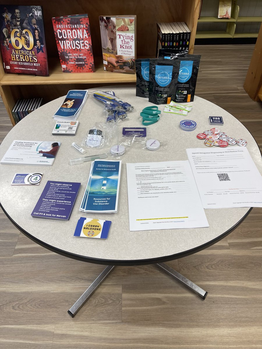 BurnsvilleWVPL's tweet photo. Stop in today until 3 pm to get your free Naloxone (Narcan). You can also pick up information about Celebrate Recovery. #savealifeday #celebraterecovery #bpladventures https://t.co/wWaicne44y