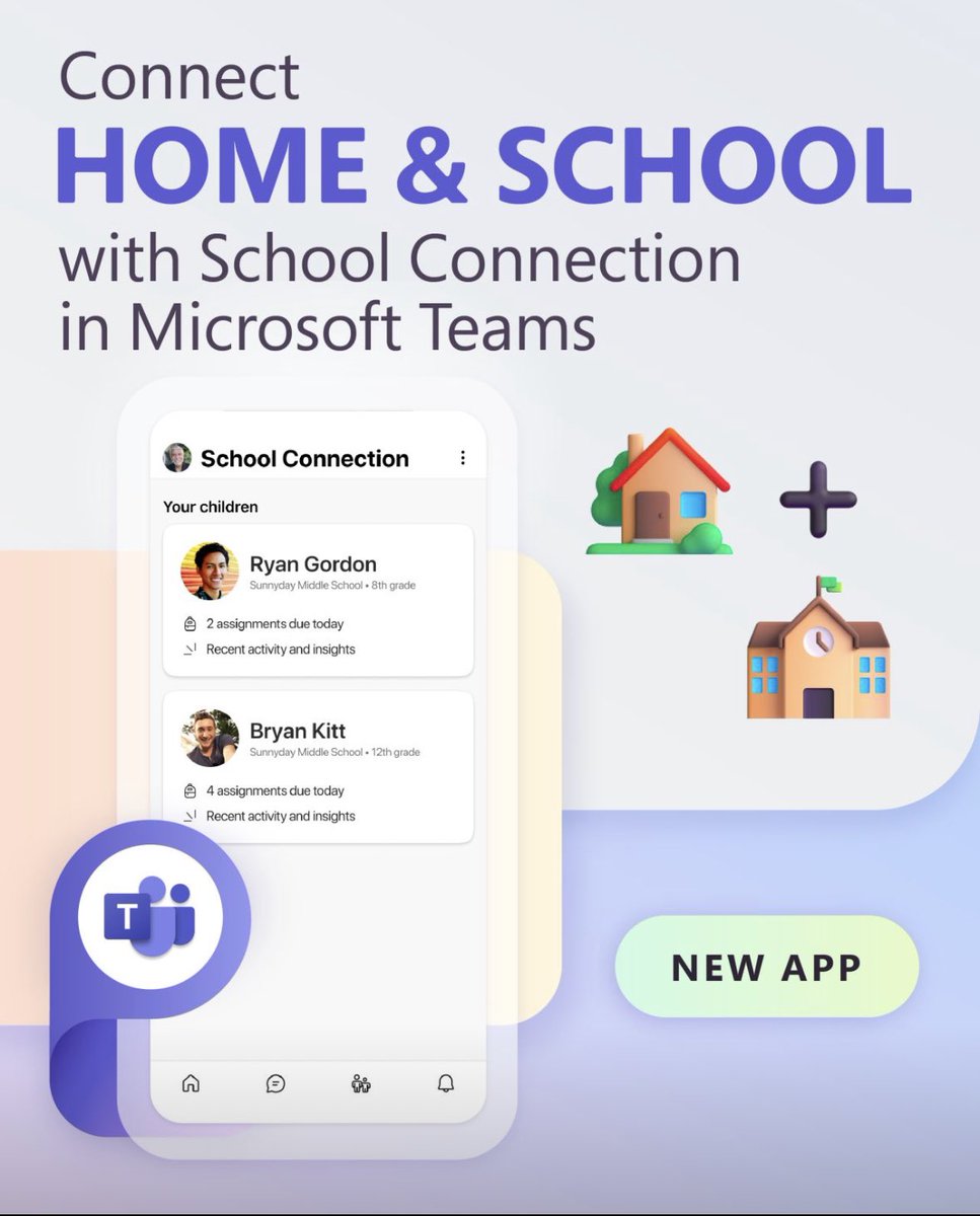 School Connection from Microsoft Education keeps parents &amp; guardians up to date with classroom learning for additional support at home.

✅ Share it with your community: msft.it/60459euR5 
✅ Sign up your school: msft.it/60479euR9 

#edtech #mieexpert #MicrosoftTeams
