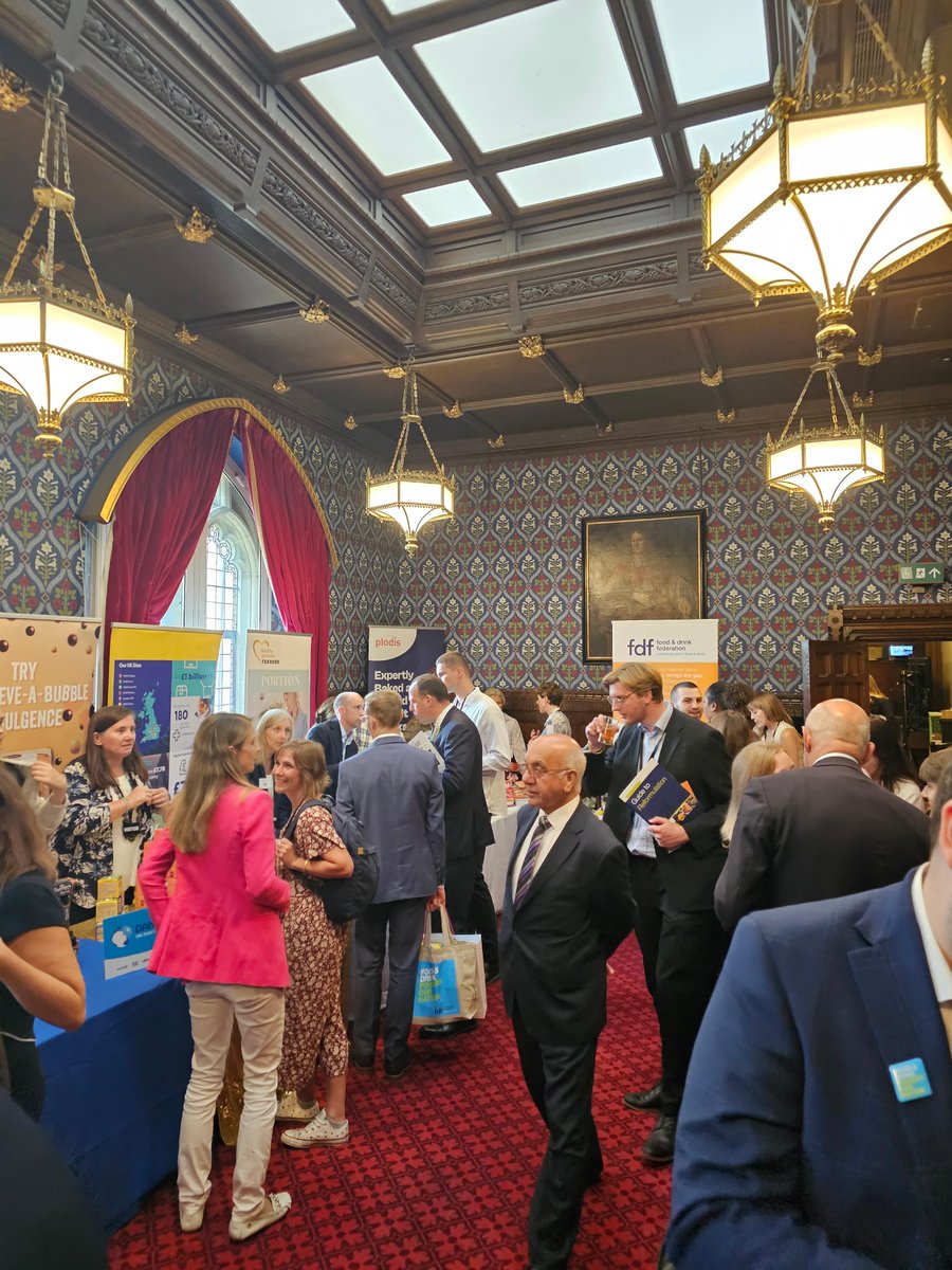 Foodanddrinkfed's tweet photo. Great to see so many MPs and stakeholders tasting our companies innovative and healthier options at our parliamentary event yesterday!
Thanks to our sponsor @RSSLtd and everyone who joined us! https://t.co/QRfweIgxf9