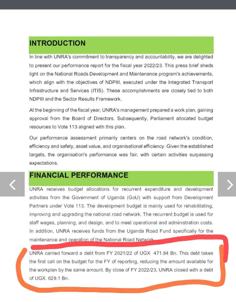 TheMutaD's tweet image. UNRA just gave a presser of its performance in the financial year 2022/23. It makes for dismal reading.
They still list the Northern Bypass amongst the roads that are substantially completed 19 years since they broke ground to construct it.

You could read the list of projects…