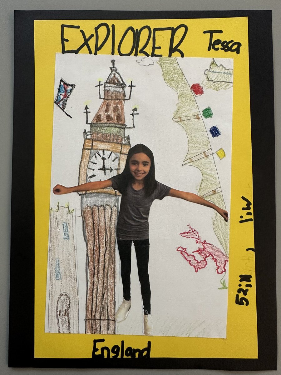missklipfel's tweet image. Meet the Explorers! Ss have been building their @InsideNatGeo #explorermindset 🌍 We began with the attitudes of WONDER, EMPATHY &amp;amp; EMPOWERMENT. Ss choose a place they are curious to explore then used geographic practice to find the longitude &amp;amp; latitude #whereiexplore