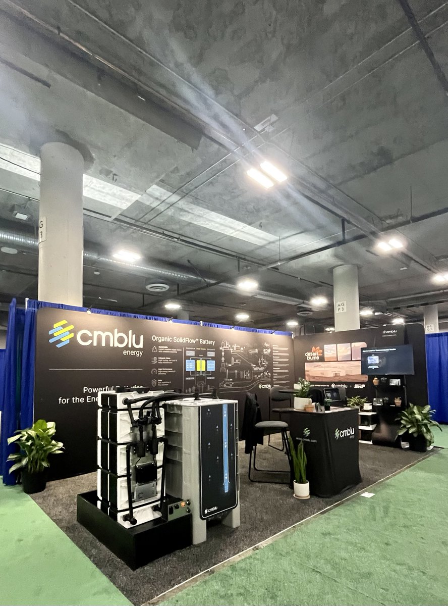 CMBlu_AG's tweet image. Ein ganz besonderes Ausstellungsstück auf der #REPlus23 ist unser Batterie-#Demonstrator, mit dem sich die innovative #SolidFlow-Technologie hautnah zeigen lässt. Gemeinsam mit unseren Projektpartnern als Vorreiter der #Energiewende bringen wir diese #Speicher nun auf den Markt.