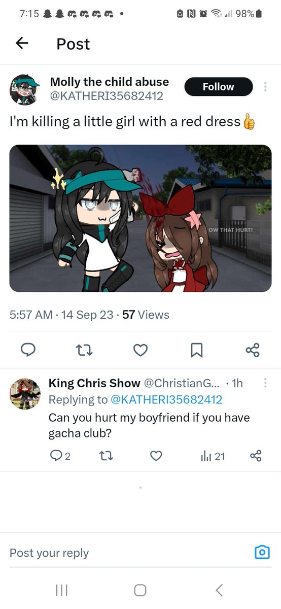 JinOrhe's tweet photo. Can someone report this person for hurting a little girl pls if not then I'm a block ppl https://t.co/elGODHJvwx