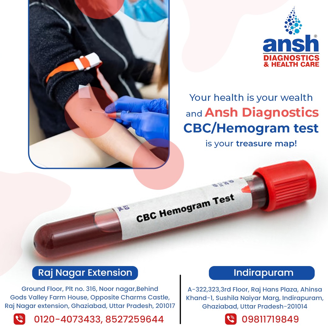 anshdiagnostics's tweet image. Your health is your wealth, and #AnshDiagnostics CBC/Hemogram test is your treasure map! It can unveil a wealth of insights about your well-being, from detecting infections to spotting potential blood cancers. 

#CBCtest #blood #haemoglobin #anshdiagnosticscentre #Indirapuram