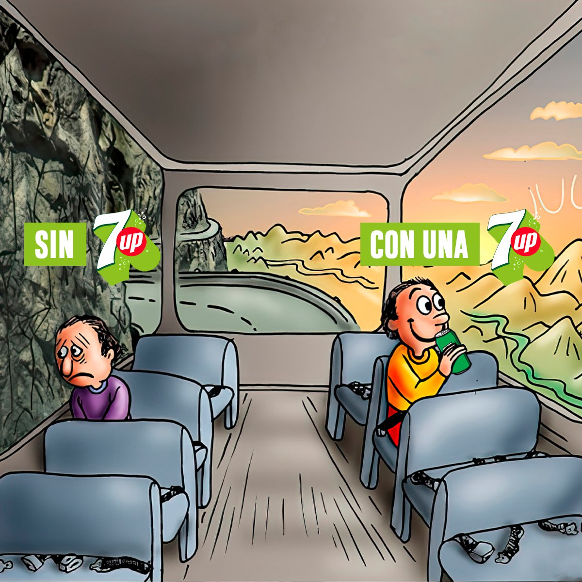 Vacílate el lado chill con un #7Up 🤙.