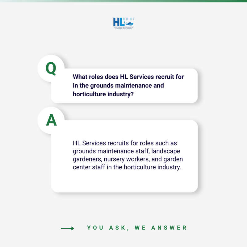 Looking for top talent in the grounds maintenance, landscaping, or horticulture industry? 🌳

HL Services is your go-to recruitment agency! 🏢 

#HLServices #Recruitment #Landscaping #Horticulture #GroundsMaintenance #JobSearch #Employment #Hiring #JobOpening #CareerOpportunities