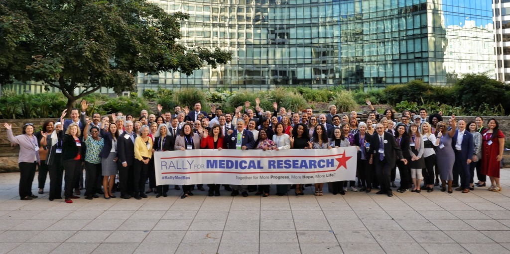 The #RallyMedRes is underway! Advocates will be visiting their Congressional representatives all day to make the case for sustained and robust NIH funding. You can join them by contacting your representatives through our Legislative Action Center: bit.ly/45M48t8 #FundNIH