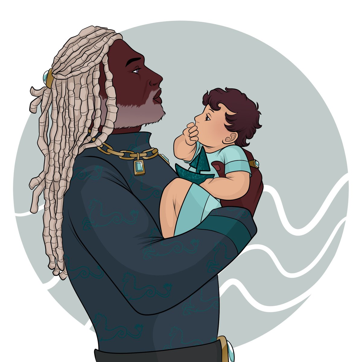 The heirs of Driftmark: Rhaenys &amp; Baela / Corlys &amp; Luke