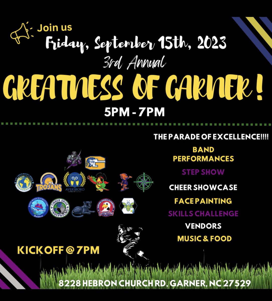 Tomorrow, at the Greatness of Garner, @ChrisTuttell will be leading the charge in distributing over 500 FREE BOOKS to the families in our Garner community! #LegacyofLiteracy 
<a href="/Literacy4Wake/">WAKE Up and Read</a> <a href="/TownofGarner/">Town of Garner, NC</a> <a href="/SEasternArea/">WCPSS Southeastern Area</a> <a href="/WCPSS/">Wake County Public School System</a>