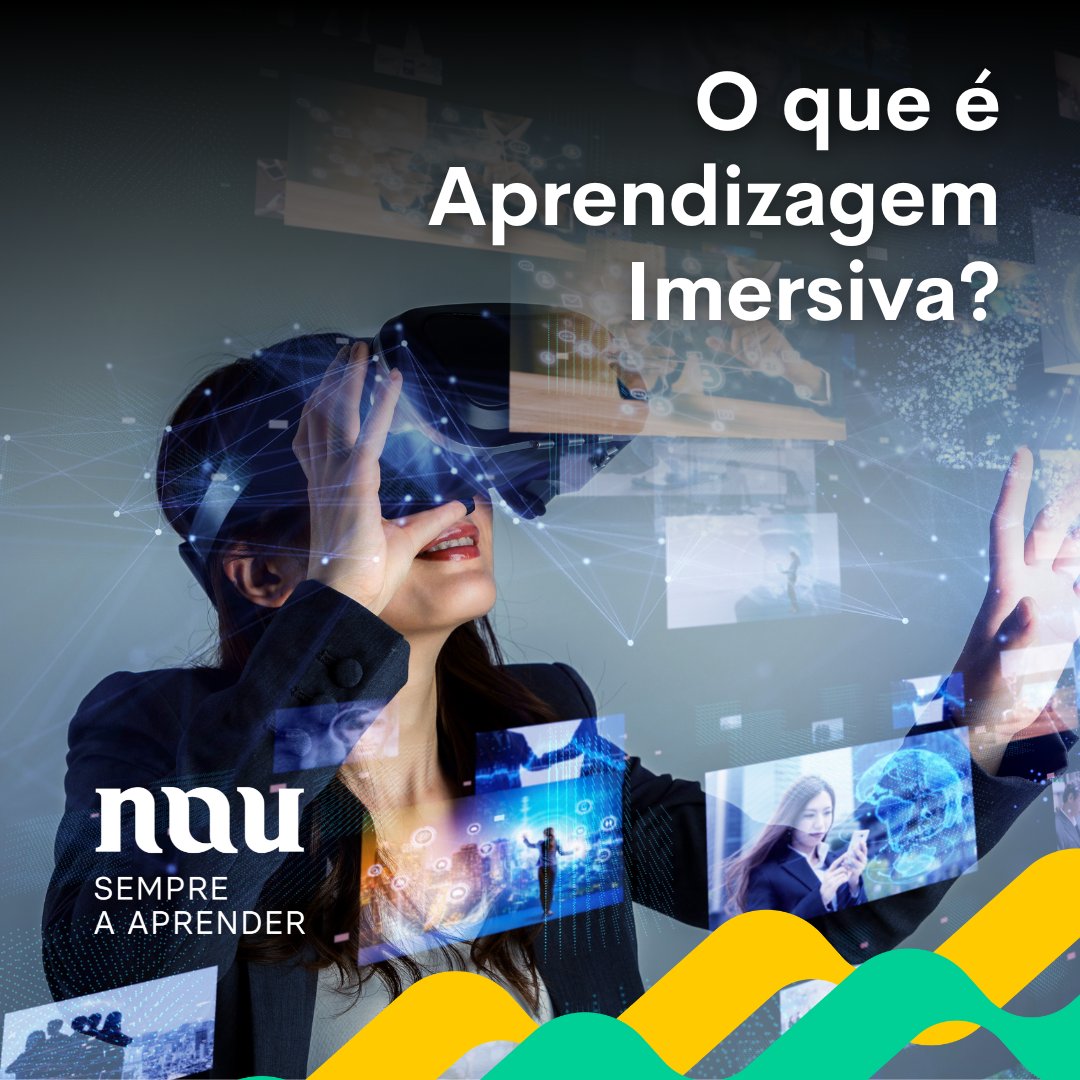 O que é Aprendizagem Imersiva❓ 
O conceito pressupõe o uso de ferramentas tecnológicas como inteligência artificial, automação ou realidade virtual, com o objetivo de facilitar as aprendizagens. Pode simular cenário reais de trabalho para colocar competências em prática.
