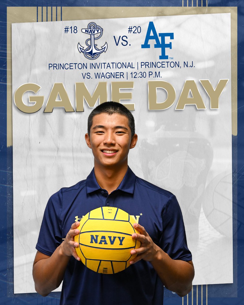 NavyWaterPolo's tweet photo. Game day, Let’s go. Time to sink Air Force.
Free pizza for Mids prior to the game.
#gonavywp🇺🇸 #chairforce @NavyAthletics https://t.co/gyIBAY8lFa