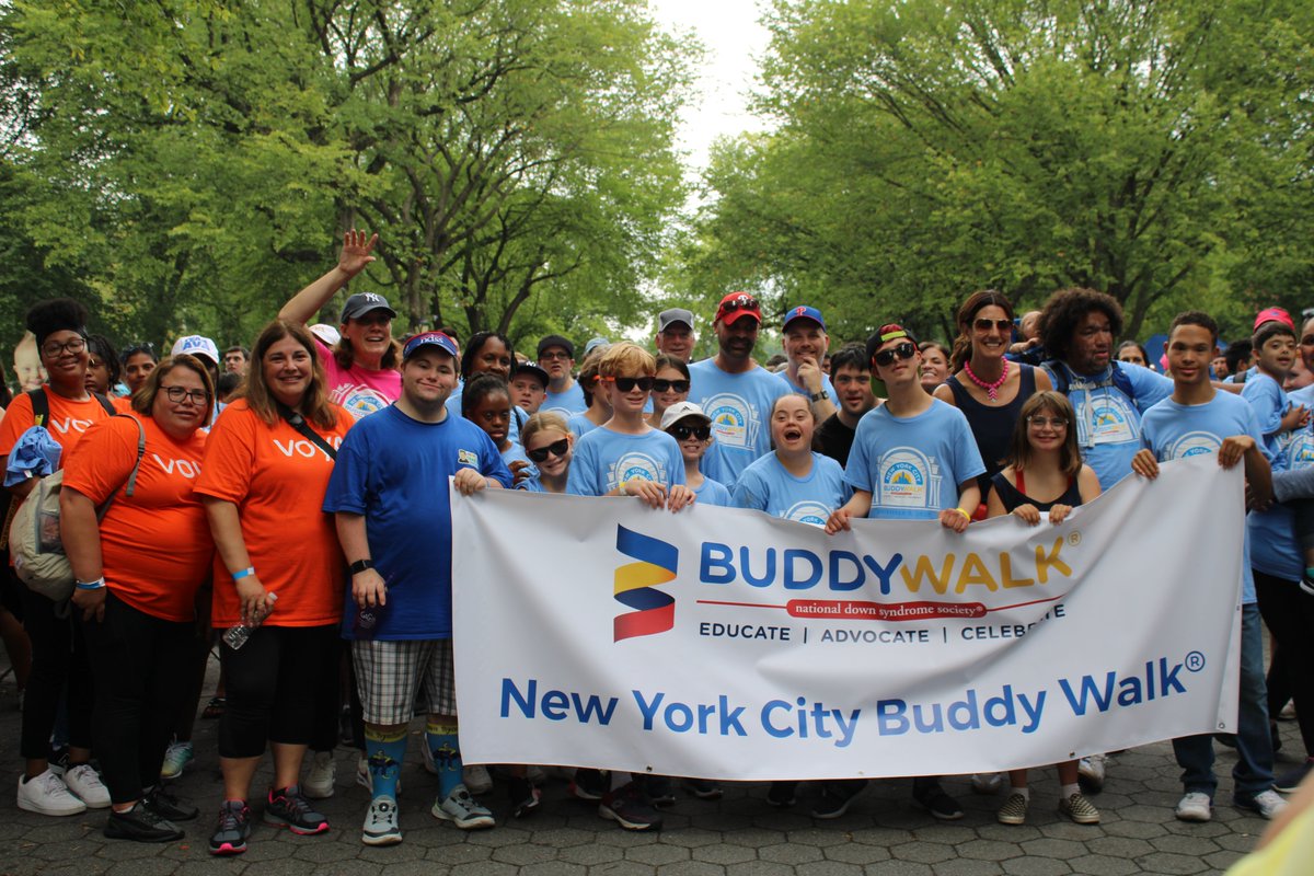 Voya's tweet photo. Voya team members traveled across the East Coast to represent Voya Financial and #VoyaCares at the 2023 @NDSS #NYCBuddyWalk®, the world’s most widely recognized public awareness program for the Down syndrome community. https://t.co/TFC6LXDX4z