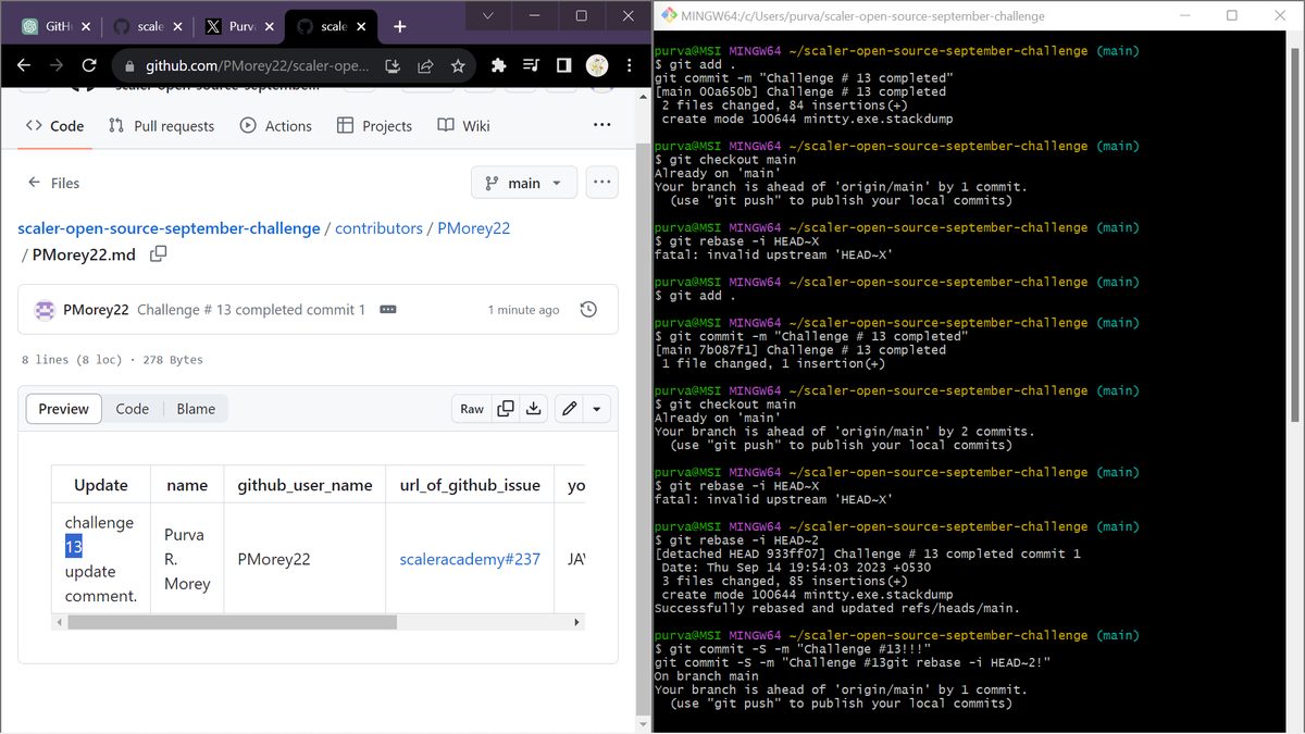 mooray_11's tweet photo. Hello All, I have completed #task14 of #OpenSourceSep Challenge with
@Scaler_Official
Discord Community. This helps me stay consistent with coding. You can join the community HERE - https://t.co/9Naz8WHxhD #ScalerDiscord https://t.co/ifV9CSNCuF