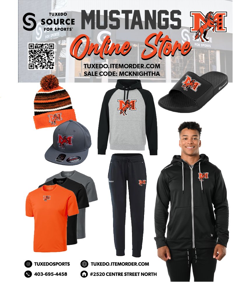 Looking for some McKnight Hockey swag?  Check out @tuxedosports for the Mustangs Online store

#mcknighthockeyassociation
#swag #hockey #lookinggood
