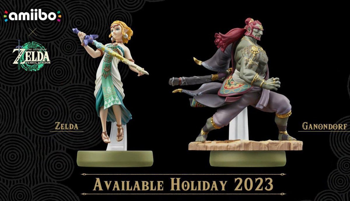 Xenoblade Chronicles 3'ten Noah ve Mio Amiibo'larının çıkış tarihleri açıklandı. (19 Ocak 2024)
Zelda ve Ganondorf Amiibo'larının çıkış tarihleri açıklandı. (3 Kasım 2023)
Sora'nın Amiibo'su duyuruldu. Super Smash Bros. Ultimate karakterlerinin tüm Amiibo'ları tamamlanmış oldu.