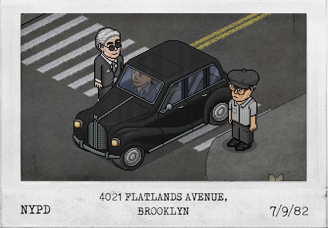 Departamento de Policía de Nueva York.

Imágenes de vigilancia que incluyen presuntos miembros y asociados de la mafia.