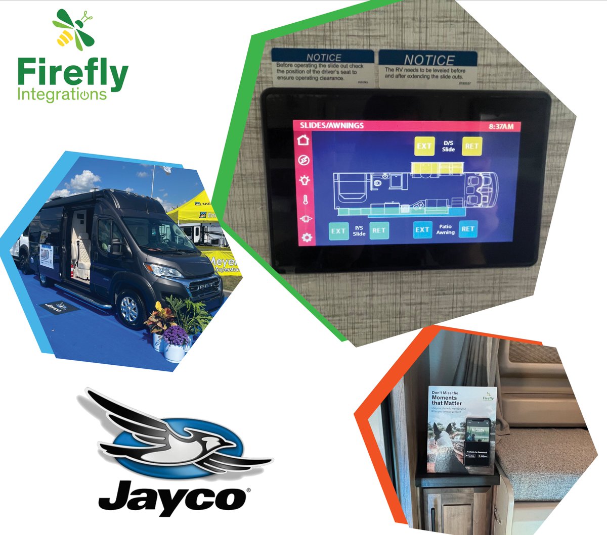 FireflyConnect's tweet image. Keep an eye out for #fireflyintegrations! Here's a glimpse into some of the awesome RVs we are in at @PARVing in Hershey, PA! Spot us in #dynamaxrv, #jaycorv, #fleetwoodrv, and many more vehicles through Sunday, Sept. 17th! #HersheyRVShow #prvca #RV #rvtravel #rvliving