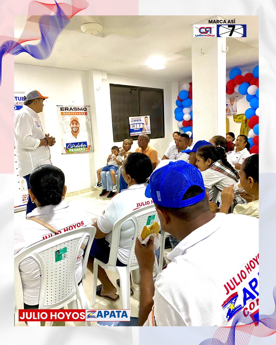 JulioHoyosz's tweet photo. Seguimos Trabajando junto a mis líderes por Montería 💙❤️ 
Escuchando sus preocupaciones e ideas y así mejorar la calidad de vida de los ciudadanos 🤝🙌🏻

¡Montería Educa y Emprende! 🔴🔵 https://t.co/gFXWyzKhIF