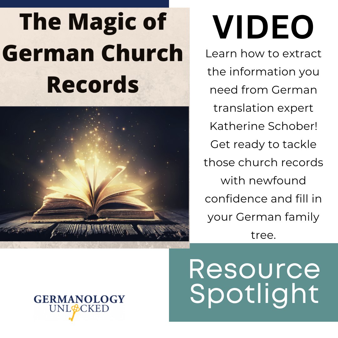 Want to learn how to decipher your ancestor's church records all by yourself? In this on-demand Master Class from Katherine Schober, discover how to extract the information you need from these amazing documents.

Get access here: germanologyunlocked.com/product/the-ma…

#genealogy