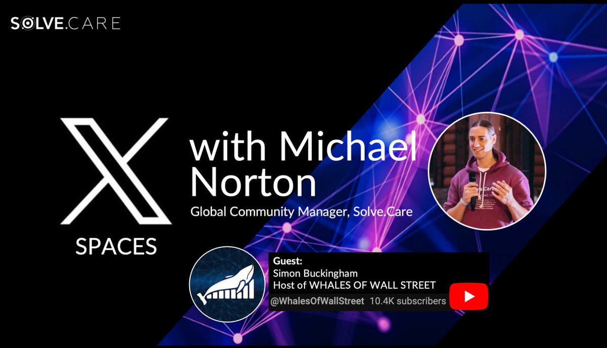 PEACEOKONDAN1's tweet photo. #SolveCare will have a X space special guest
🗓️: Friday
🕑: 2PM UTC
Global Community Manager Extraordinaire, Michael Norton, will be hosting Simon of Whales of Wall Street. 

Don’t miss out on this discussion!! 

➡️ Find the Space here: https://t.co/dbXfSbI7oT

#healthcare $SOLVE https://t.co/QnHIbs0kO7