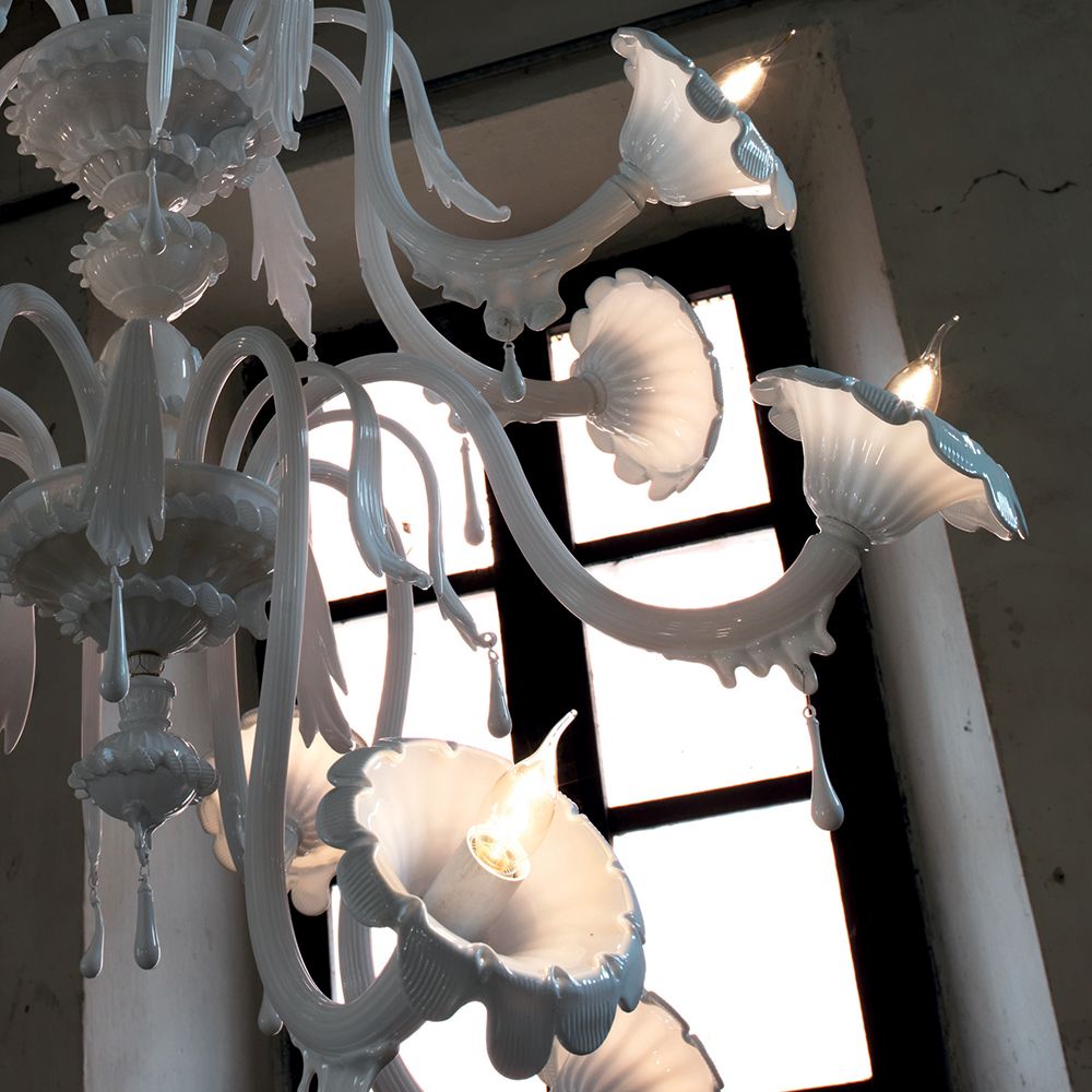 The Au Revoir collection by Karman casts a timeless spell w/ its opal-white glass chandelier, adorned w/ intricate floral crowns. It is a masterpiece of craftsmanship where every detail tells a story of beauty &amp; departure.✨🌸

Available through LightForm: buff.ly/48cxCC7