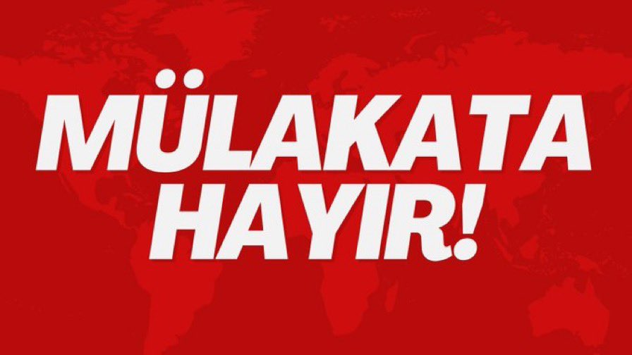 Öğretmen atamalarında mülakat değil liyakat istiyoruz #mülakatsız100binatama 

❌ ’Mülakat gibi mülakat’a HAYIR
✅ ‘Liyakat gibi liyakat’a EVET