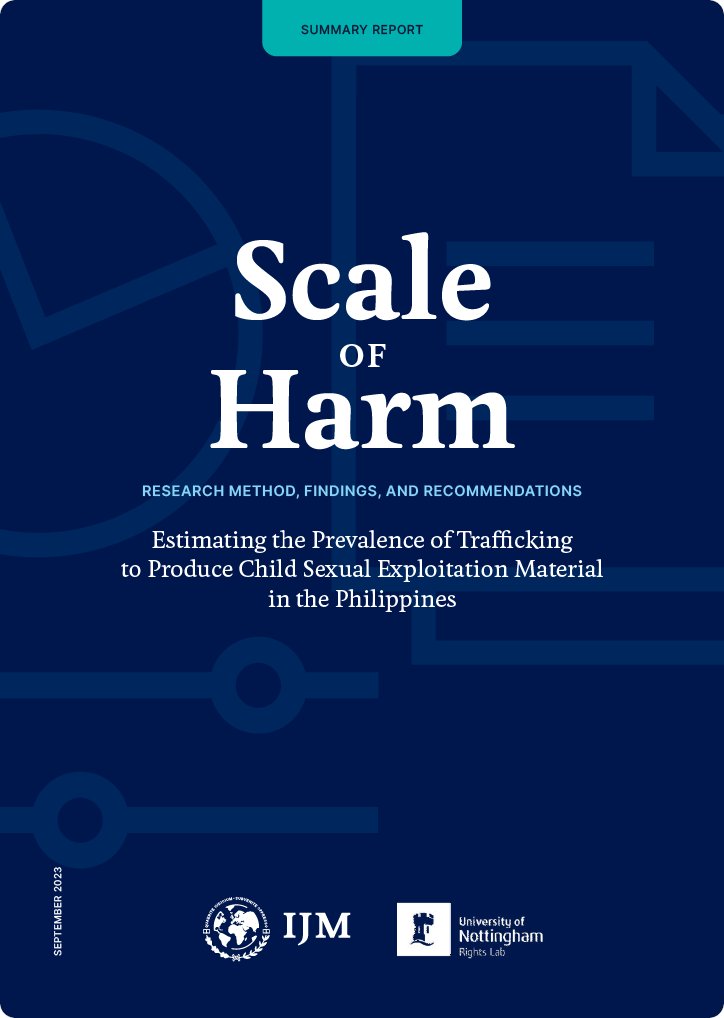 SafeToNet's tweet photo. The @IJM #ScaleOfHarm study provides insights for policymakers, law enforcement agencies, and organizations involved in combating the problem of #ChildSexualExploitationMaterial. You can be part of the global fight to combat trafficking of children today: https://t.co/l0aGqyEmpf https://t.co/nvhZyAbOhP