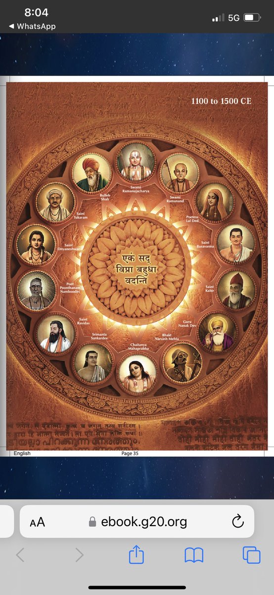 ABRAPOLU's tweet photo. Where is #AdiShankaracharya in
Bharat, proponent of Advaita #SanatanaDharma
Without mention & salutation to that unparalleled GreatestSaint,
Respect & practice of VedicDharma is just incomplete.
How @g20org 52page #G20Magazine ignored Soul of Land Crude
https://t.co/233zWoRcrI https://t.co/QsXjpb12mF