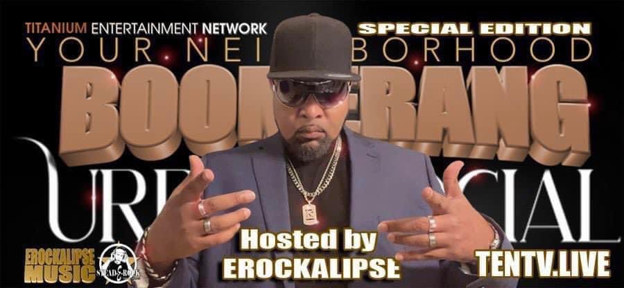 WATCH A SPECIAL EDITION OF “BOOMERANG” AS @EROCKALIPSE CHECKS OUT THE COOL VIBES at URBAN SOCIAL and URBAN SMOKE in HOUSTON, TEXAS!
WATCH “BOOMERANG” NOW! tentv.live #musicvideochannel #musicvideoshow