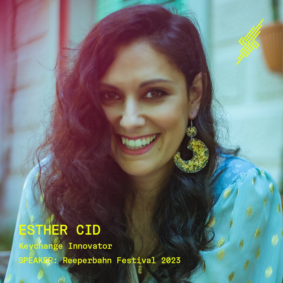 ⚡Keychange Innovator: Esther Cid⚡
The first of our Innovators at @Reeperbahn_Fest is <a href="/e_Cid/">Esther Cid</a>. With 16+ years of experience, Esther is a psychologist, artist, singer and entrepreneur with a background in digital transformation, technology &amp; more!: reeperbahnfestival.com/de/speakers-co…