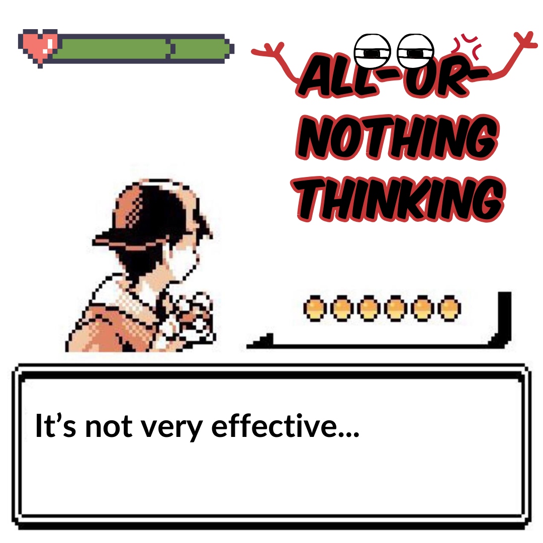 Have you encountered this all-or-nothing thinking monster lately? 

#fitness #beginnerfitness #nerdfitness #pokemon #pokemonmeme 
⁠